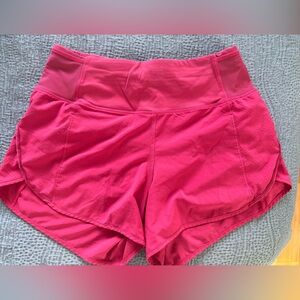 Red Lululemon Running shorts